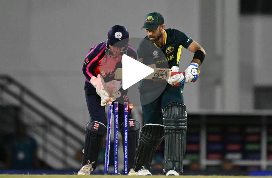 [Watch] Maxwell's Poor Form Continues As Mark Watt's Unplayable Delivery Knocks Over Aussie Star